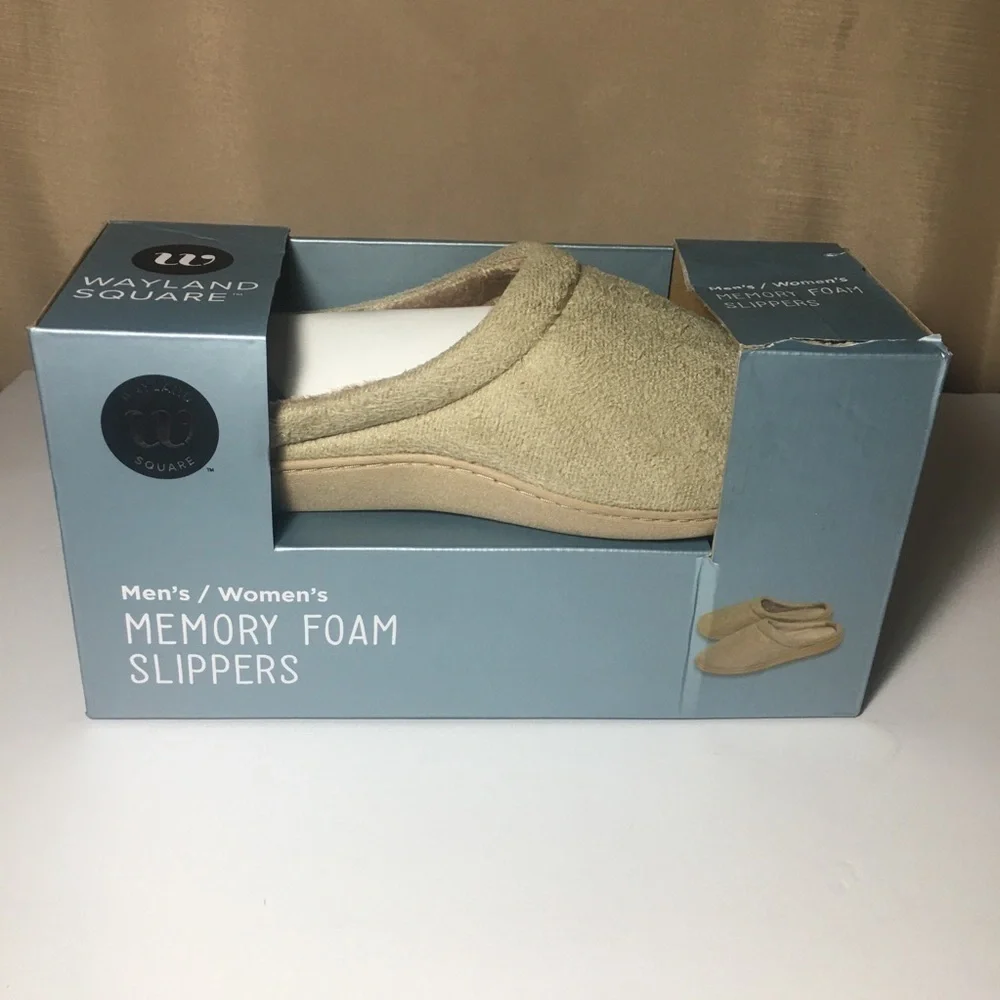 𝅺wayland Square Unisex Memory Foam Slippers 9-10